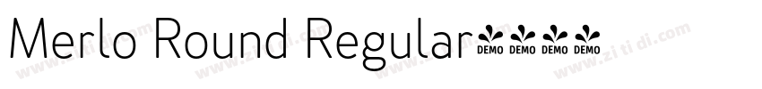 Merlo Round Regular字体转换
